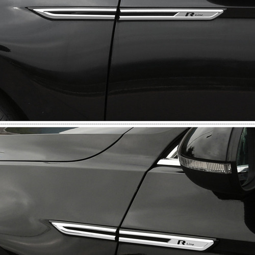 Para Passat B8 Chrome Car Side Fender Decoration Adesivo Car - Imagem 8