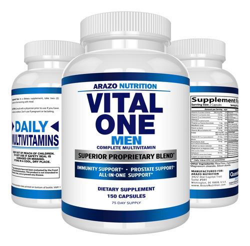 Suplemento Arazo Nutrition Vital One Multivitamínico Masculi - Imagem 7