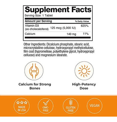 Vitamina Omax Diu + Cálcio, Fornecimento Para 90 Dias, Osso - Imagem 3