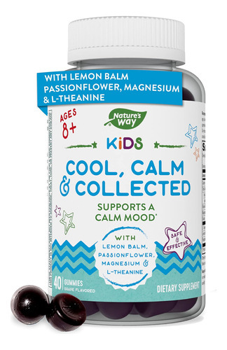 Nature's Way Kids Cool, Calm & Collected, Maiores De 8 Anos,