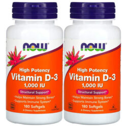 Now Foods - Vitamina Diu (180 Cápsulas Moles) 2 Pack