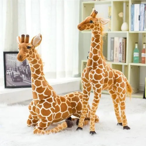Muñeca De Animal De Jirafa De Pelúche Suave Gigante - Imagem 5