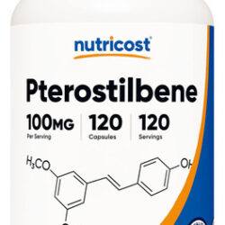 Nutricost Pterostilbeno 100mg, 120 Cápsulas - Não Ogm, Sem G