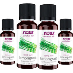 Óleo De Capim Limão 30ml Now Foods Lemongrass Oil Puro 4un