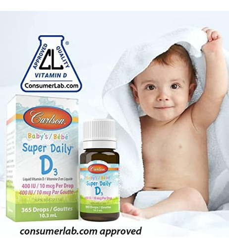 Carlson - Babys Super Daily D3, Gotas De Vitamina D Para Beb - Imagem 4