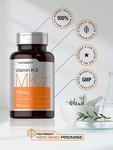 Vitamina K2 Mk7 100mcg | 250 Cápsulas | Suplemento Sem Ogm E - Imagem 5