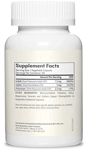 Clearformulas Iodo 12,5 Mg, Suplemento De Iodo E Iodeto De P - Imagem 2