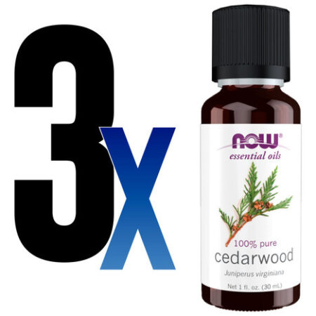 Óleo De Cedro 100% Puro Now Foods Cedarwood Oil 30ml 3un - Imagem 2