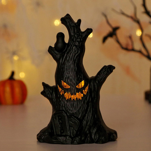 Hhh Decoração De Lâmpada De Estatueta De Árvore Fantasma De - Imagem 8