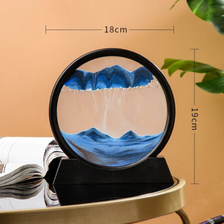 Arte Em Areia Em Movimento Em 3d Decorada Com Ampulheta Gira - Imagem 21