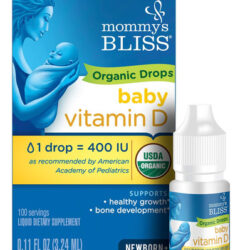 Gotas Orgânicas De Vitamina D Para Bebês Mommys Bliss | Pr