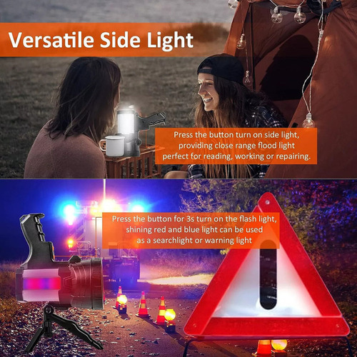 Holofote Recarregável, Lanterna Luz Forte, De Longa Duração - Imagem 4