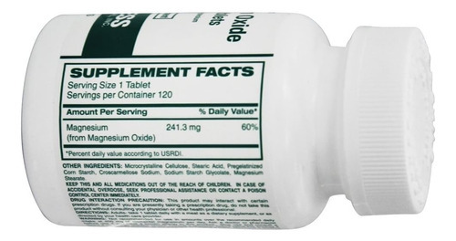 Cypress Pharmaceutical, Inc.- Óxido De Magnésio 400 Mg. - 12