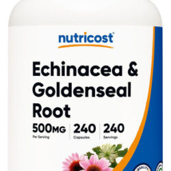 Nutricost Echinacea E Goldenseal Root, 500mg, 240 Cápsulas -