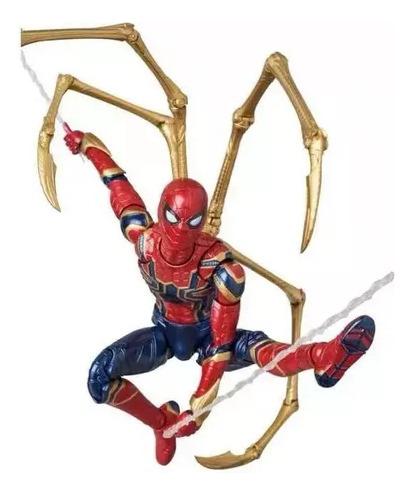 Boneco De Ação Avengers Iron Spider Man Mafex 081 Modelo T - Imagem 3