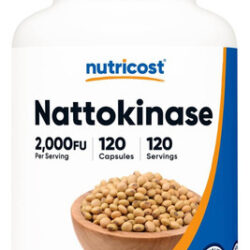 Nutricost Nattokinase 2.000fu, 120 Cápsulas - Sem Glúten, Nã