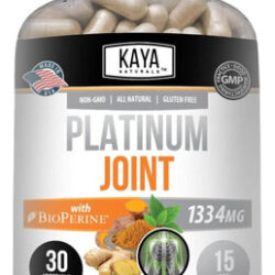 Kaya Naturals Platinum Mobility Açafrão - Bioperina, Glucosa