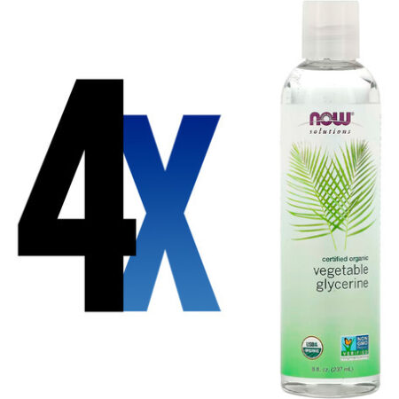 Glicerina Vegetal Orgânica Now Foods 237 Ml Importado 4un - Imagem 2