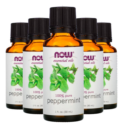 Óleo Hortelã 30ml Now Foods Peppermint Puro Importado 5un