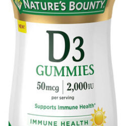 Gomas De Vitamina D3 De Natures Bounty, Suplemento Apoya A