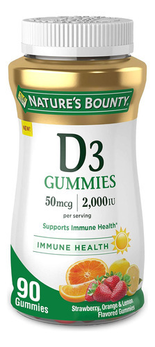 Gomas De Vitamina D3 De Natures Bounty, Suplemento Apoya A