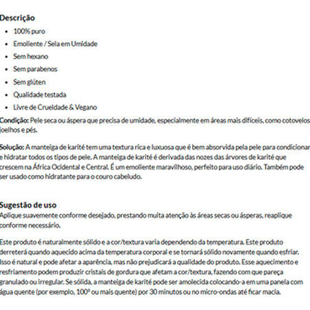 Manteiga De Karité Now Foods 198g Puro Importado - Imagem 4