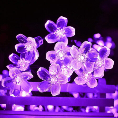 5m Luzes Natal Ao Ar Livre Luz Solar Da Corda Da Flor 20led- - Imagem 51