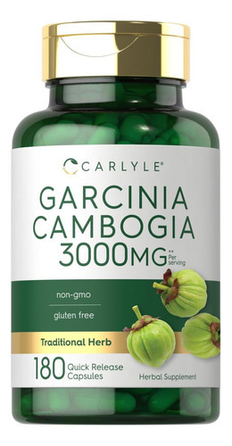 Carlyle Garcinia Cambogia 3000mg | 180 Cápsulas | Extrato De