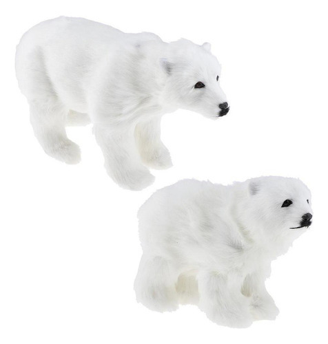 I Taxidermia De Urso Polar 31x18cm - Imagem 4