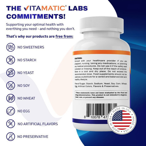 Suplemento Vitamatic Nac N-acetil-l-cisteína (nac) Com Extra - Imagem 6