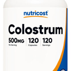 Suplemento Nutricost Colostrum 500mg 120 Cápsulas Sem Glúten