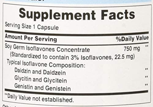 Puritans Pride Non-gmo Soy Isoflavonas 750 Mg, Pode Ajudar C - Imagem 4