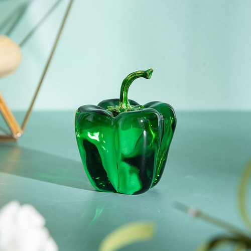 3 Peças De Cristal Escultura De Frutas Arte Estante De - Imagem 6