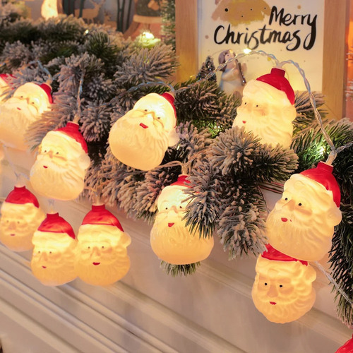 Hhh 2,5 M 20 Ornamentos De Luzes De Corda De Papai Noel Com - Imagem 10