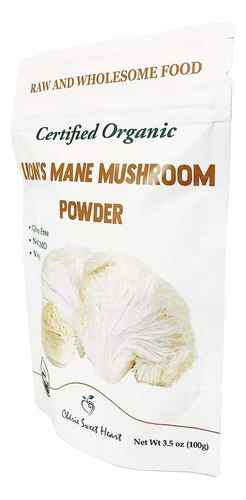 Pó De Cogumelo Orgânico Cherie Sweet Heart, Lions Mane, 50 P - Imagem 2