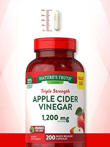 Cápsulas De Vinagre De Cidra Natures Truth | 1200mg | 200 - Imagem 5