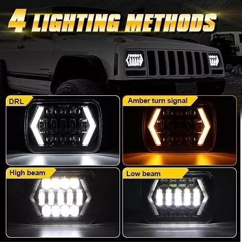 W Farol Led De 5x7 Polegadas Para Toyota Bandeirante - Imagem 2