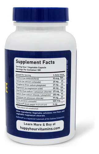 Pílula Eletrolítica De Vitaminas De Hora - 100 Comprimidos - - Imagem 7