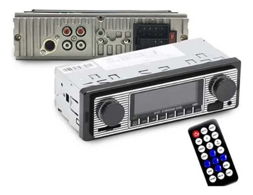 Rádio Automotivo Retrô Vintage Bt Aux Usb 1din Fm