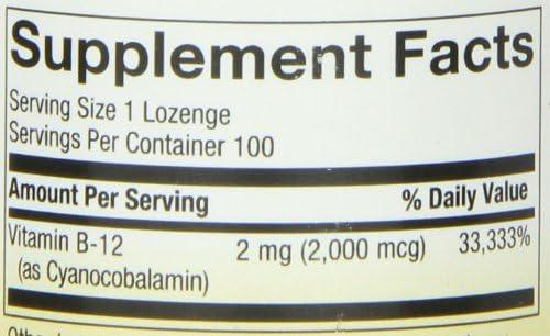 Vitamina B-12 Marca Natures Way, 2.000 Mcg, 1.000 Pastilhas - Imagem 7