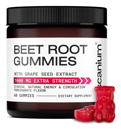 Gomas De Raiz De Beterraba Ascanium 1000 Mg E Extrato De Sem