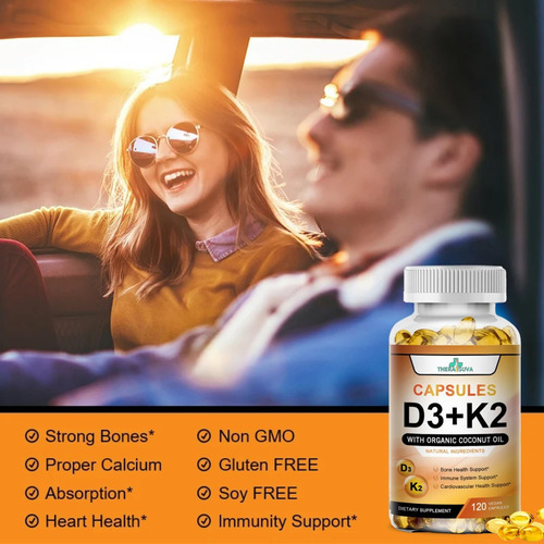 Vitamina Diu De Alta Potência Therasuva + K2 (mk 7) Óleo De - Imagem 5