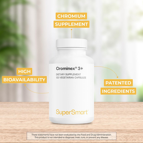 Supersmart - Crominex 3+ 20mg Por Dia (patenteado E De Alta - Imagem 2