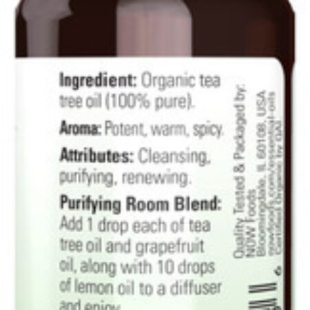 Óleo De Tea Tree Puro Now Foods 30 Ml Orgânico Importado 3un - Imagem 3