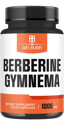 Welbuda 1000mg Suplemento De Berberina Com Folha Orgânica De