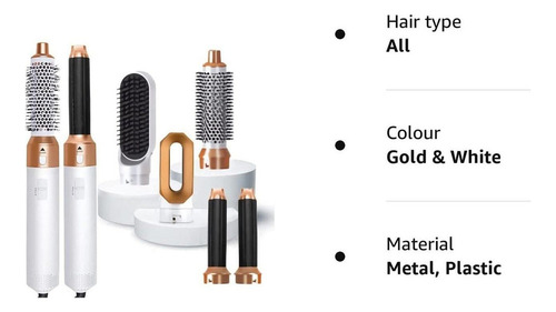 Modelador De Cabelo 5 Em 1 Airwrap Air Curler Dryer Straight - Imagem 4