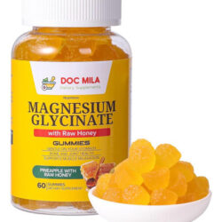 Gomas De Glicinato De Magnésio 100mg Para Crianças E Adultos