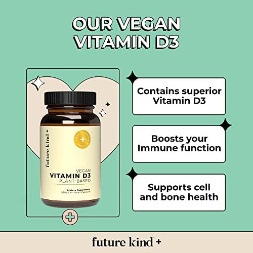Future Kind Vegan Vitamina D3 (30 Cápsulas Em Frasco De Vidr - Imagem 3