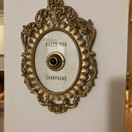 Campainha Decorativa Q - Anel De Tabuleta De Champanhe - Dou - Imagem 4