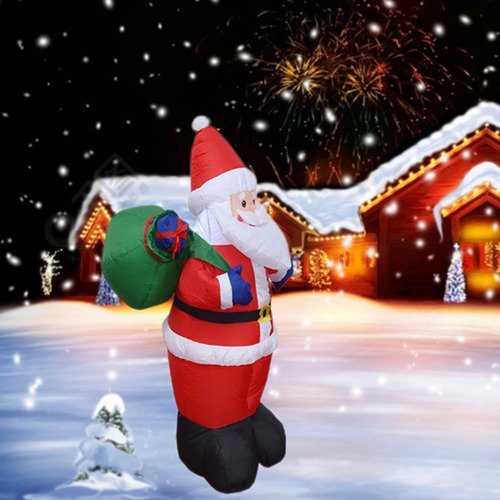 Decorações De Natal Mochila Inflável De 1,2 M Papai Noel - Imagem 8